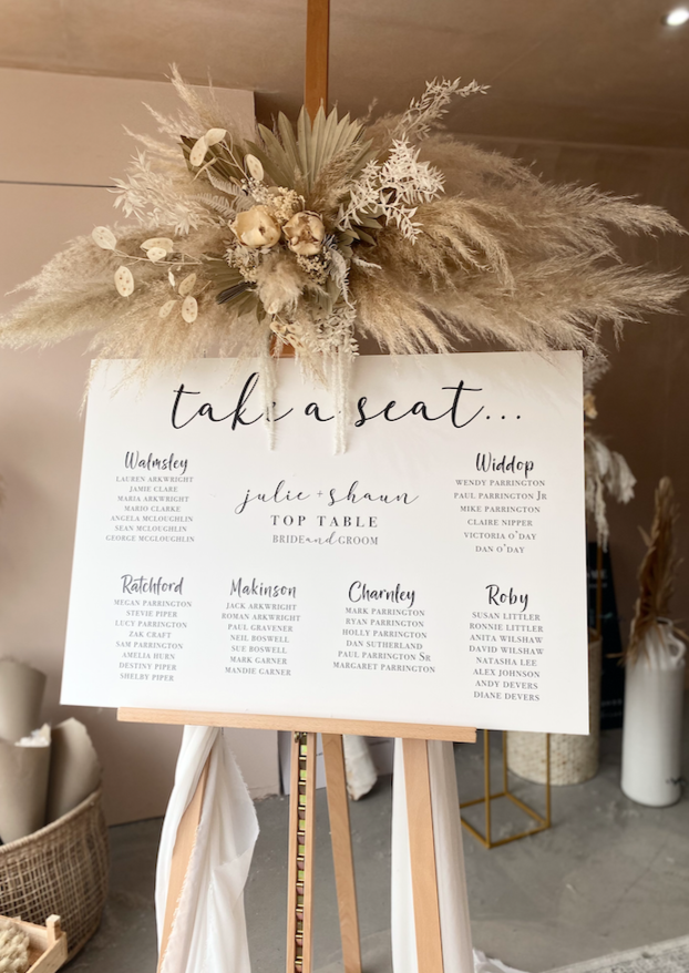 "Jessica" seating plan