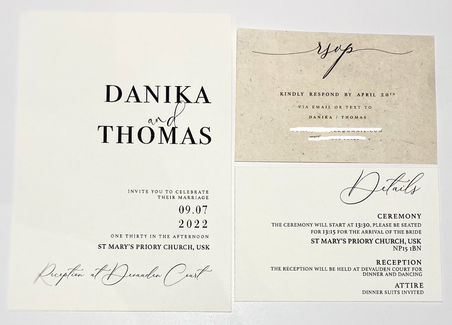 "Danika" invitation bundle