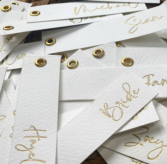 Gold Name Tags