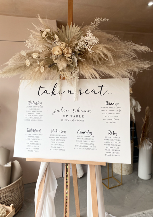 "Jessica" seating plan