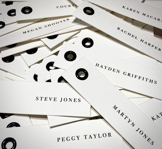 Luxury Black Name Tags