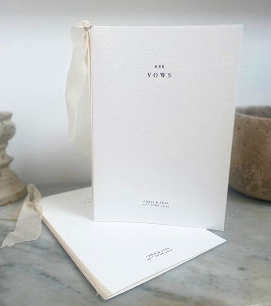 Couple Vows Booklets