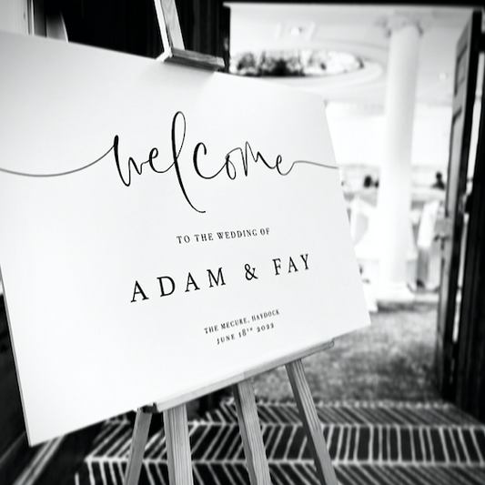 "India" A1 Welcome sign - Landscape