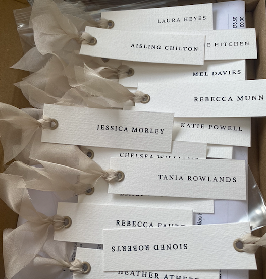 Silk Ribbon Name Tags