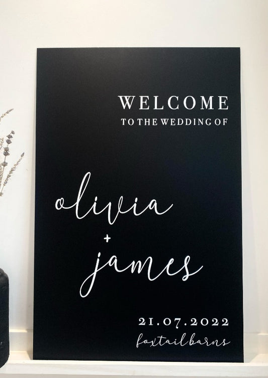 "India" Welcome sign in Acrylic